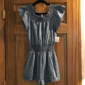 Free People Denim Romper